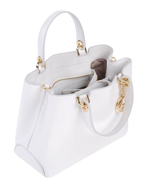 michael kors blanc|michael kors white handbags.